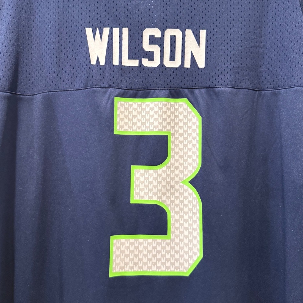 Womens 2XL Seattle Seahawks Wilson #3 Fanatics Jersey Lace-Up T-Shirt - Picture 4 of 7
